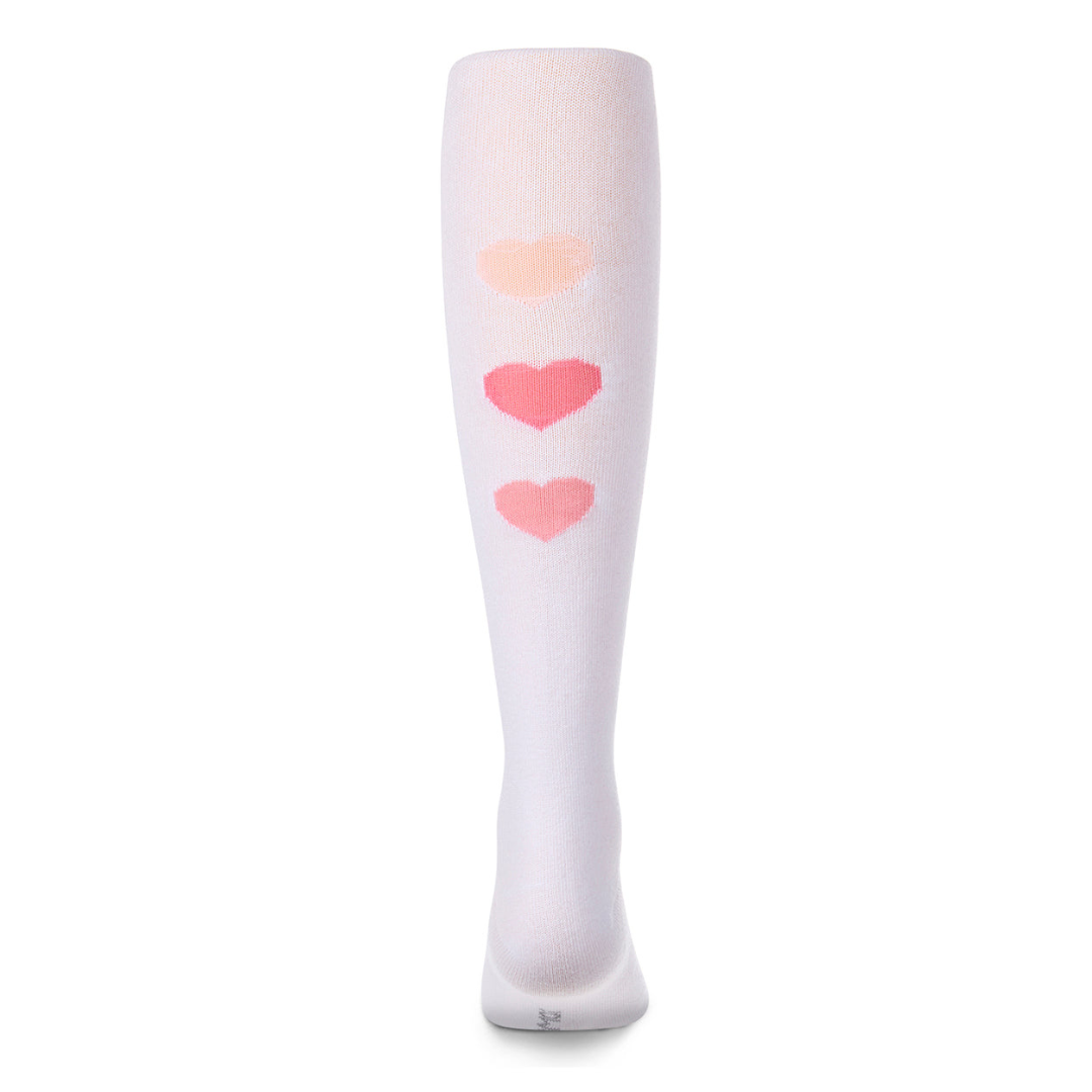 Memoi Triple Heart Cotton Tights - MKF-4106