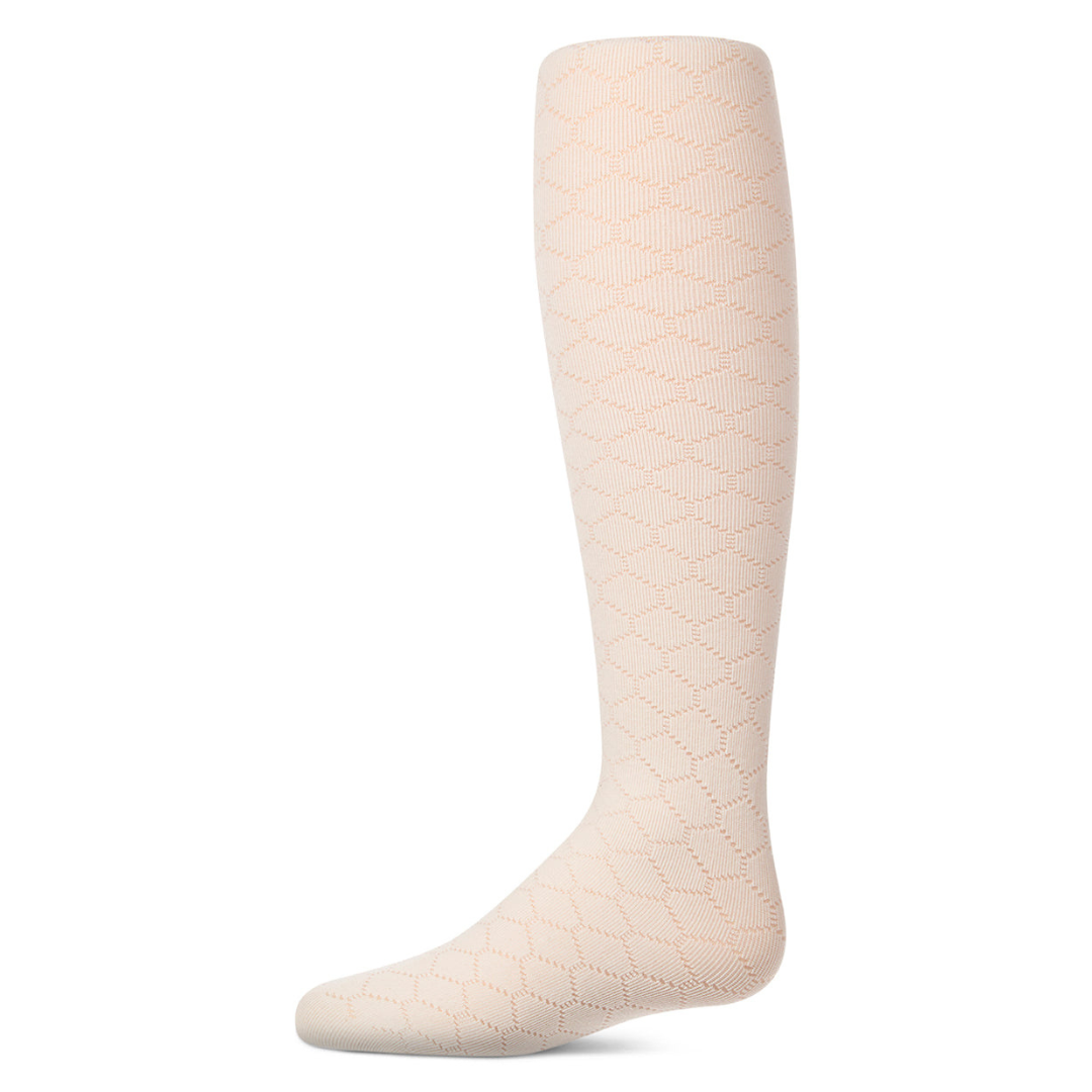 Memoi Honeycomb Light Drop Stitch Tights - MKF-4103
