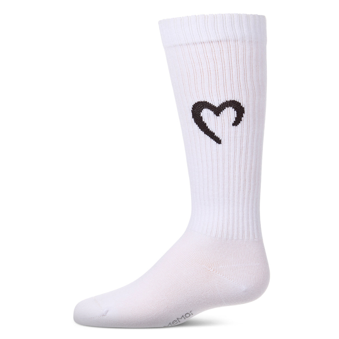Memoi Open Heart Knee High - MKF-7235
