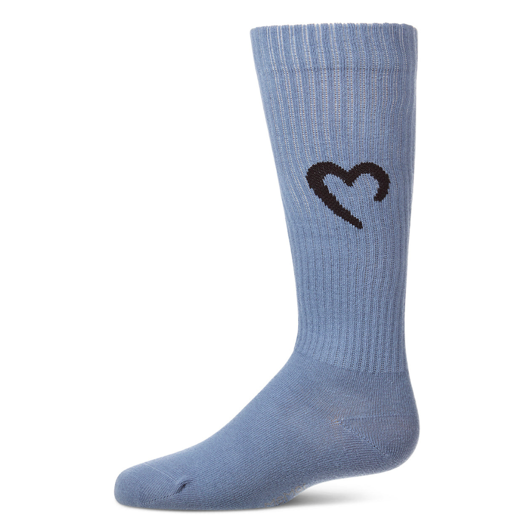 Memoi Open Heart Knee High - MKF-7235