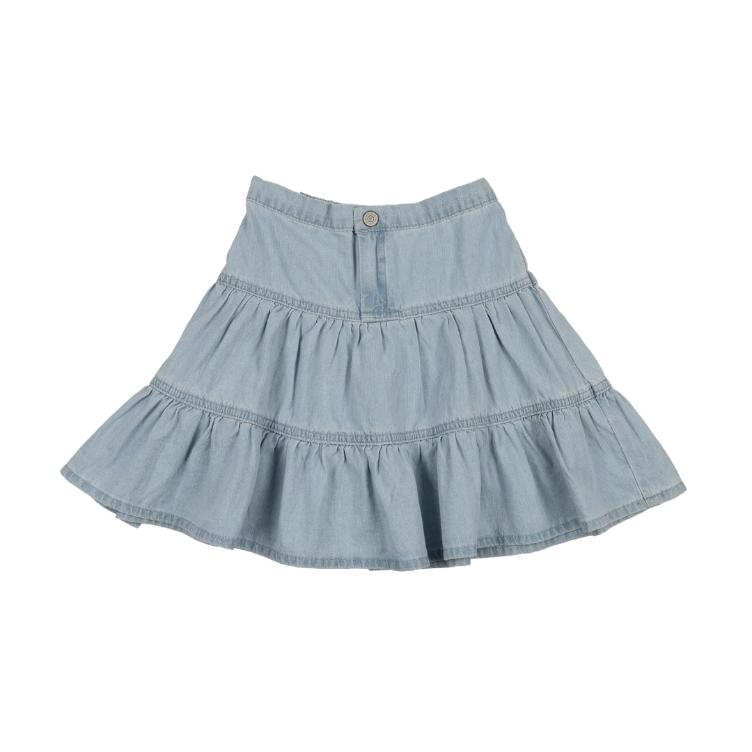 Lil Legs Denim Tiered Skirt - DTSK-SS26