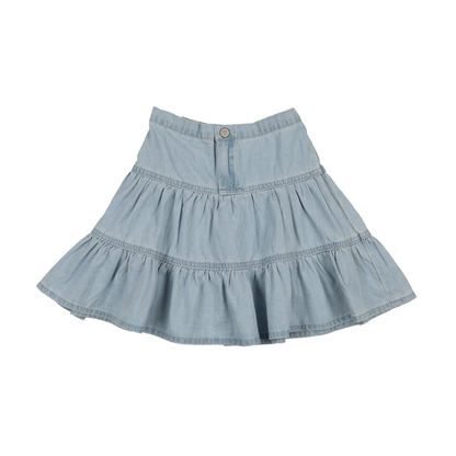 Lil Legs Denim Tiered Skirt - DTSK-SS26