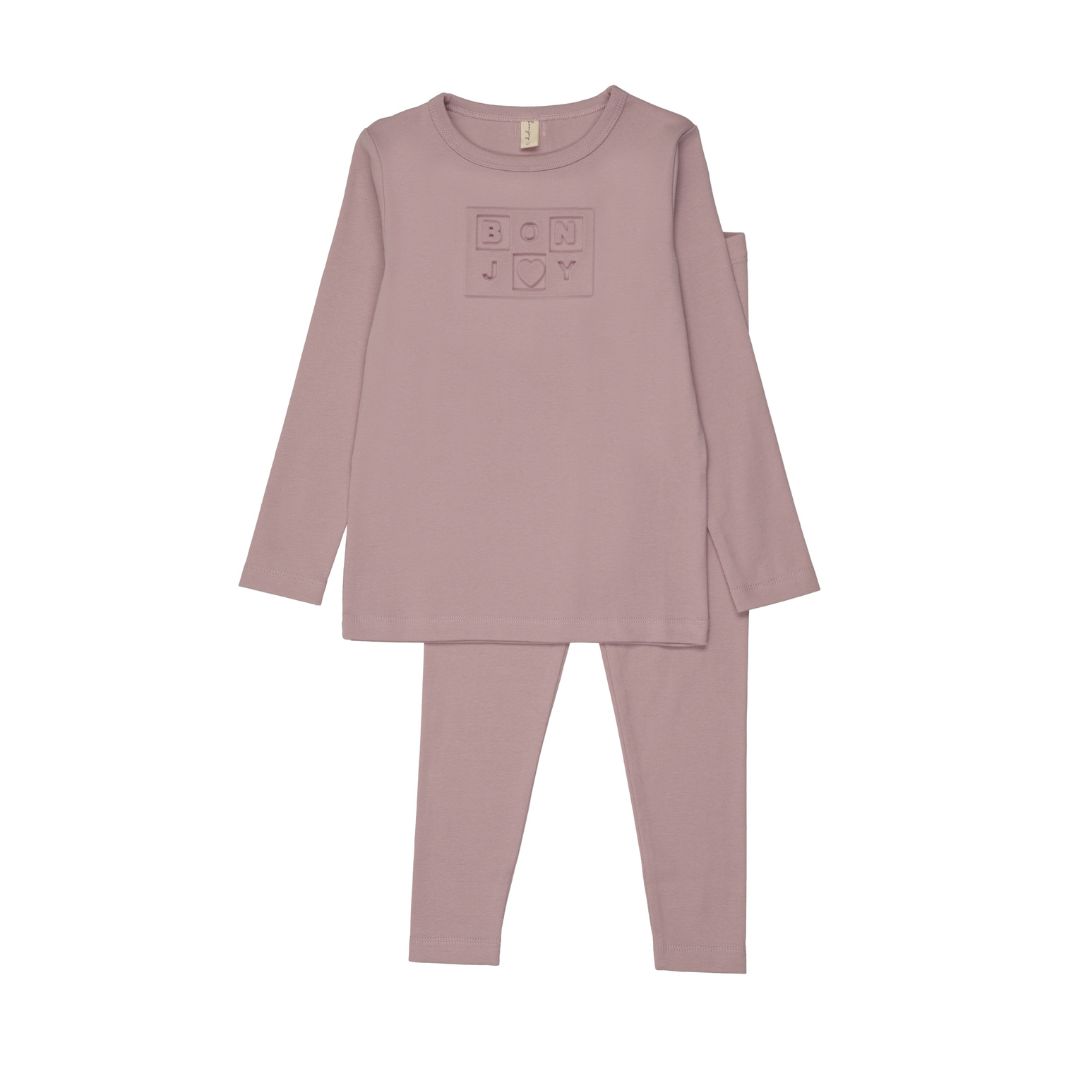 Bonjoy Embossed Bonjoy Long Sleeves Pajamas - BLSS25040LP