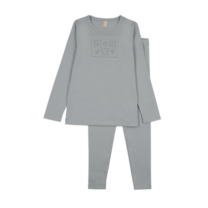 Bonjoy Embossed Bonjoy Long Sleeves Pajamas - BLSS25040LP