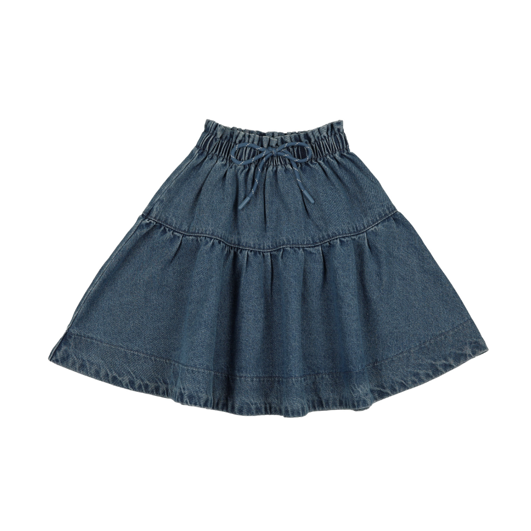 Lil Legs Denim Gathered Skirt - DGSK-SS26
