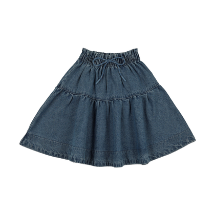 Lil Legs Denim Gathered Skirt - DGSK-SS26