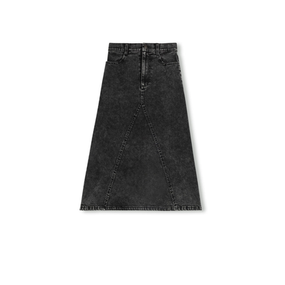 Vibe Pocket V Seam Denim Skirt - C-26367