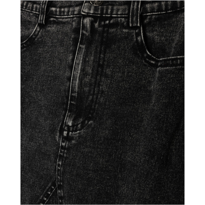 Vibe Pocket V Seam Denim Skirt - C-26367