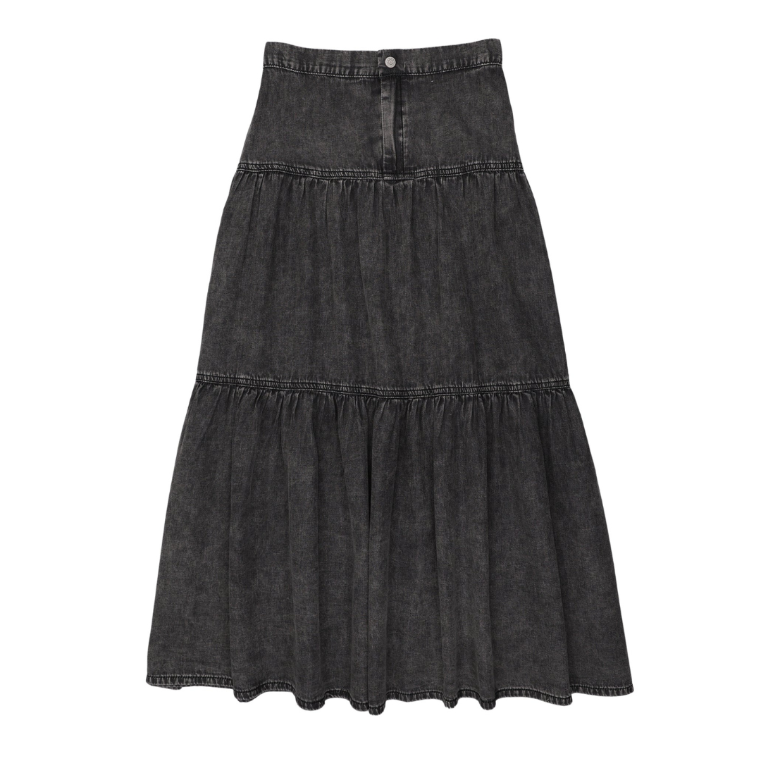 Lil Legs Denim Tiered Maxi Skirt - DTMSKT-SS26