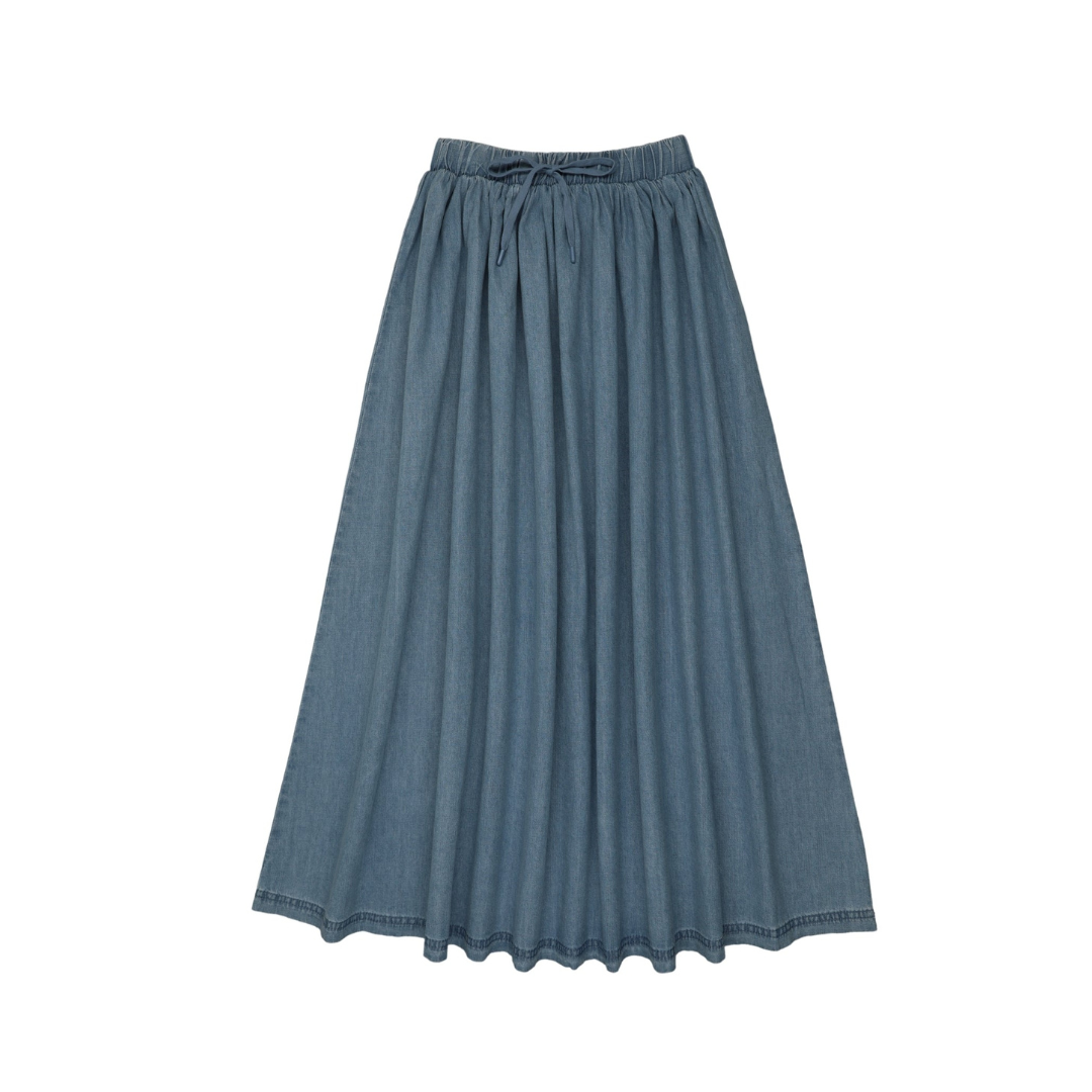 Lil Legs Denim Drawstring Maxi - DDMSKT-SS26