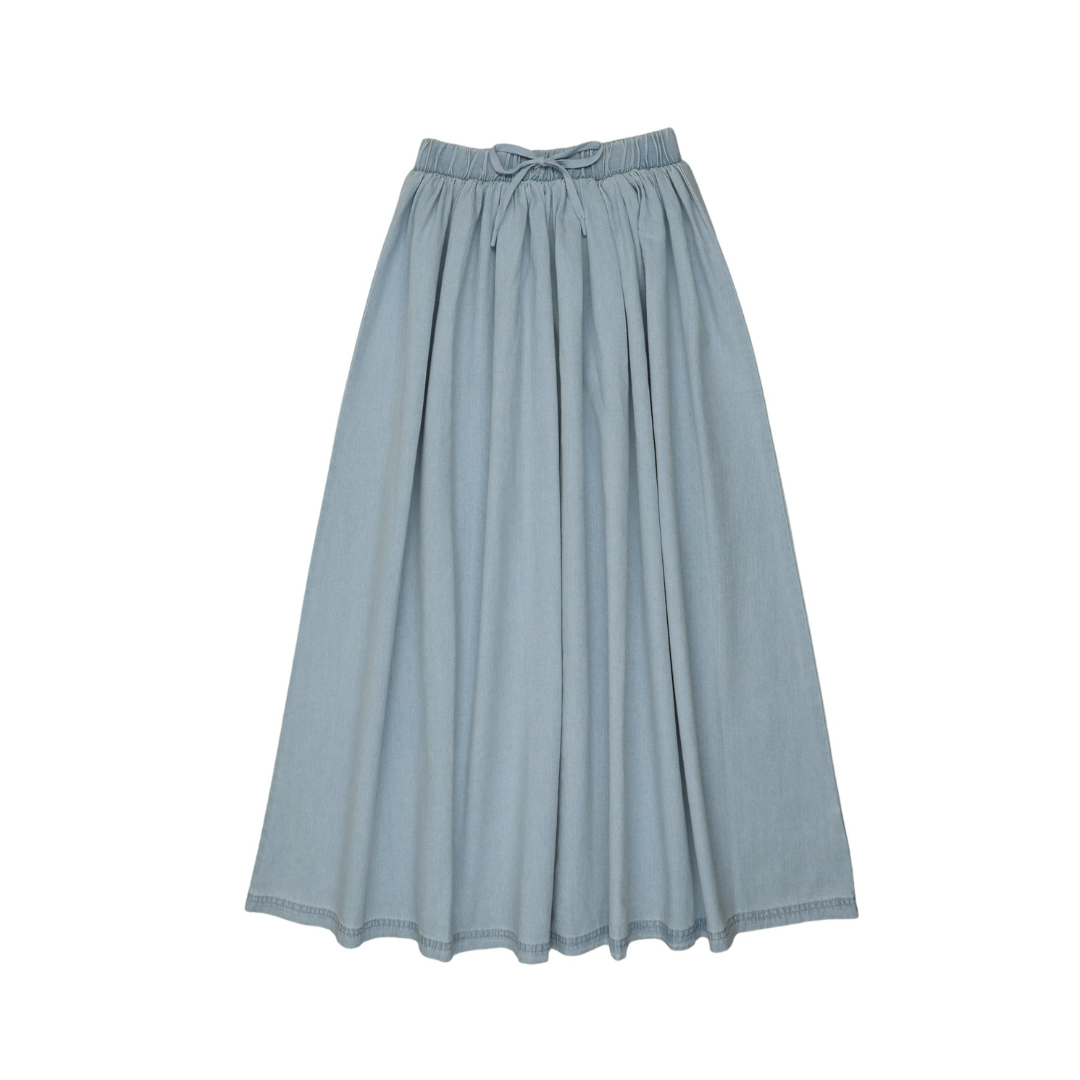 Lil Legs Denim Drawstring Maxi - DDMSKT-SS26