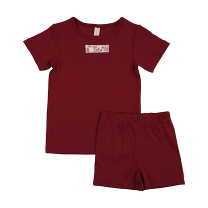 Bonjoy Abstract Vine Short Sleeve Lounge Set - BLSS26041SS