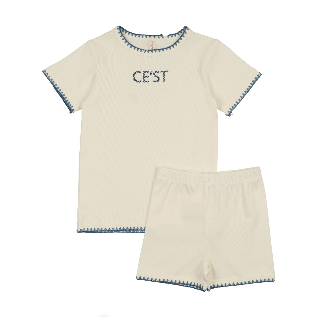 Bonjoy Cest Shorts Sleeve Lounge Set - BLSS26045SS
