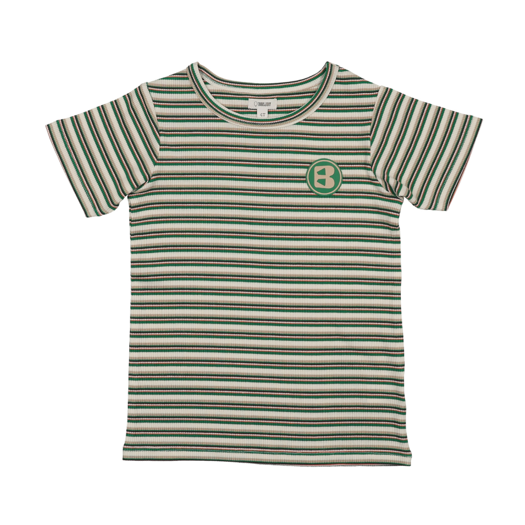 Bonjoy Summer Stripe Short Sleeve T-Shirt - BTSS26013SST