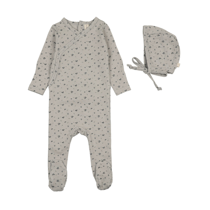 Lilette Printed Wrapover Footie Set - PWFS-SS26