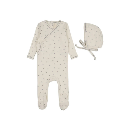 Lilette Cherry Scallop Footie Set - CSFT-SS26