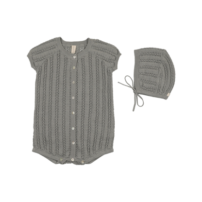 Lilette Crochet Knit Romper - CKBR-SS26