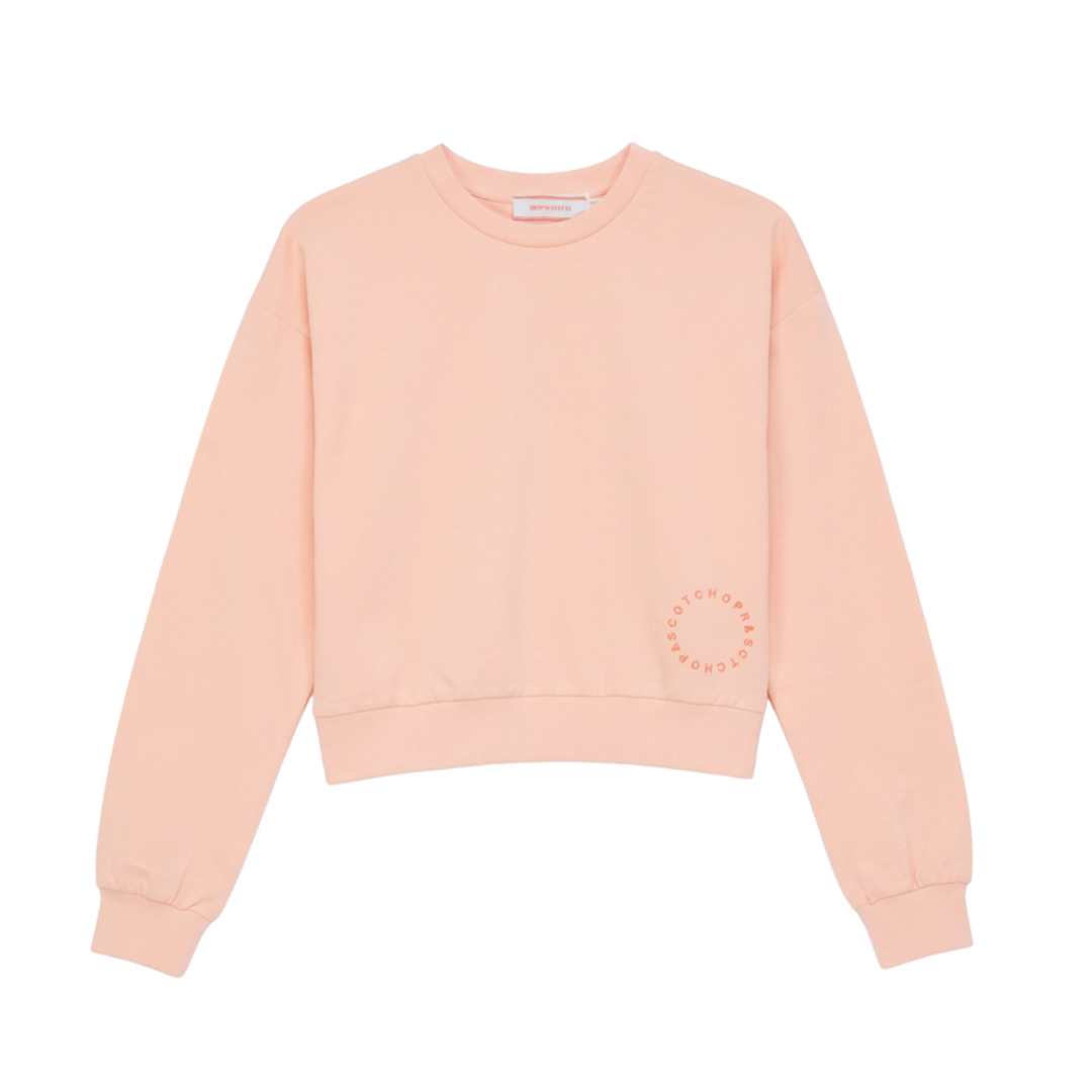 Hopscotch Cotton Spandex Crop Top - SB6CP7388TS