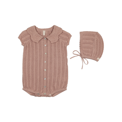 Lilette Crochet Knit Romper - CKGR-SS26