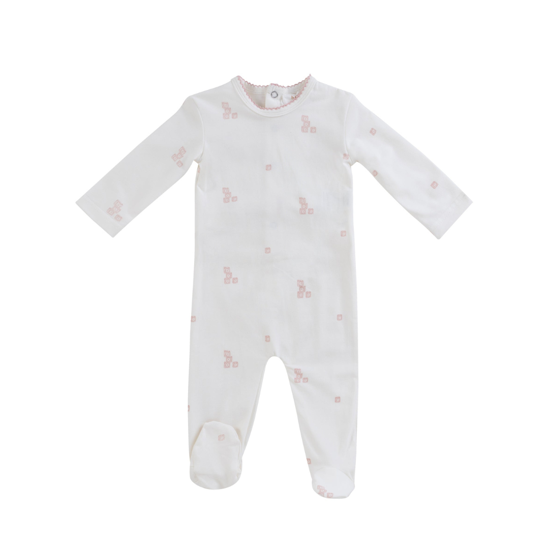 Kipp Baby Baby Blocks Footie - TD3334