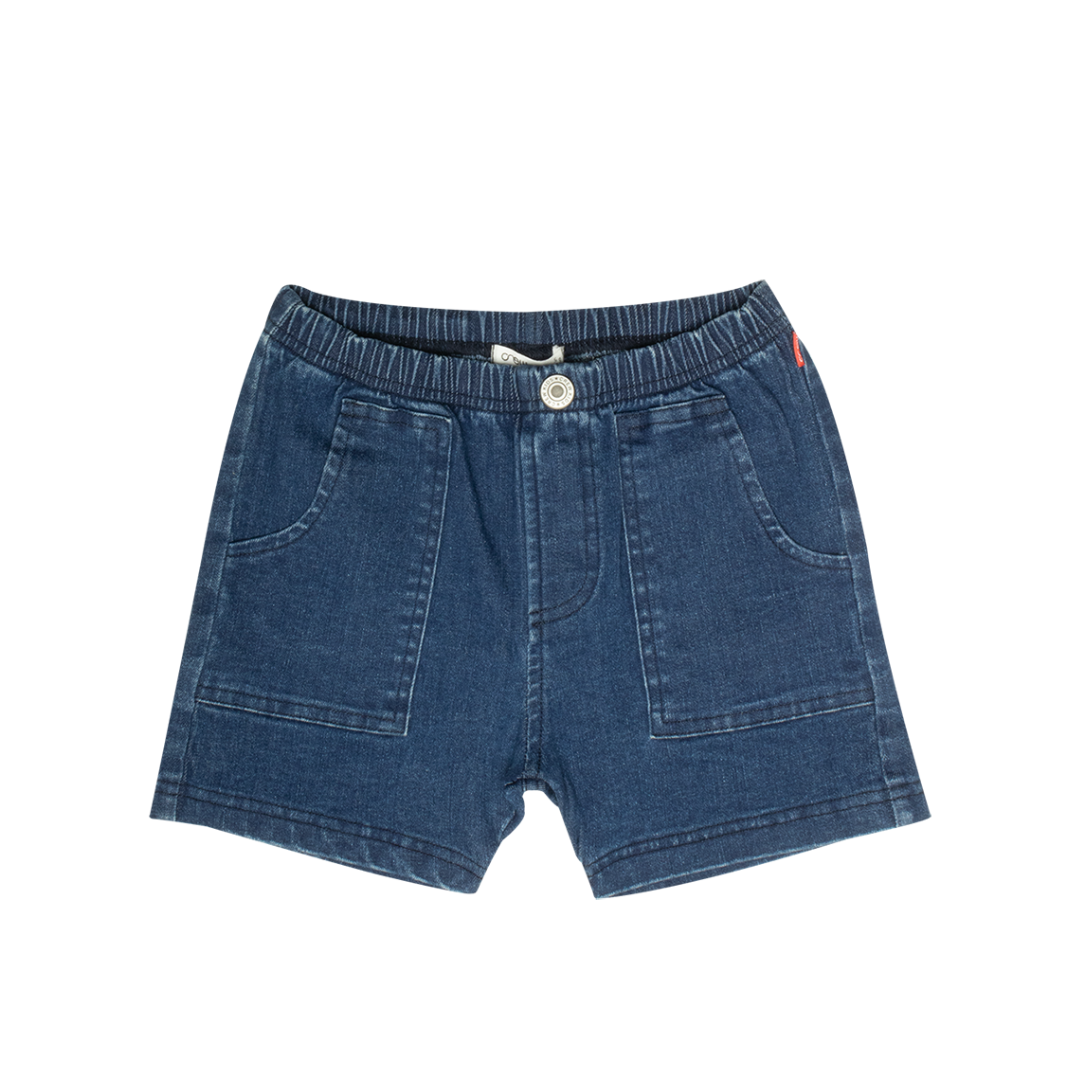 Crew Basics Pull-On Washed Jean Shorts - AL31117S