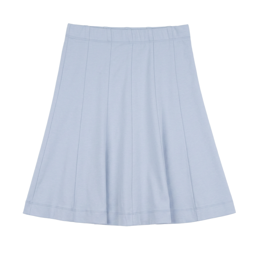 Hopscotch Cotton Spandex Midi Length Panel Skirt - SB6CP7388S