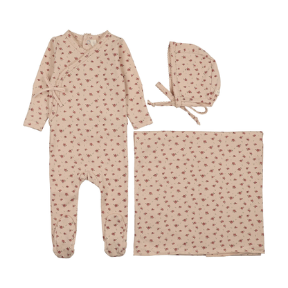 Lilette Printed Wrapover Layette Set - PWFL-SS26