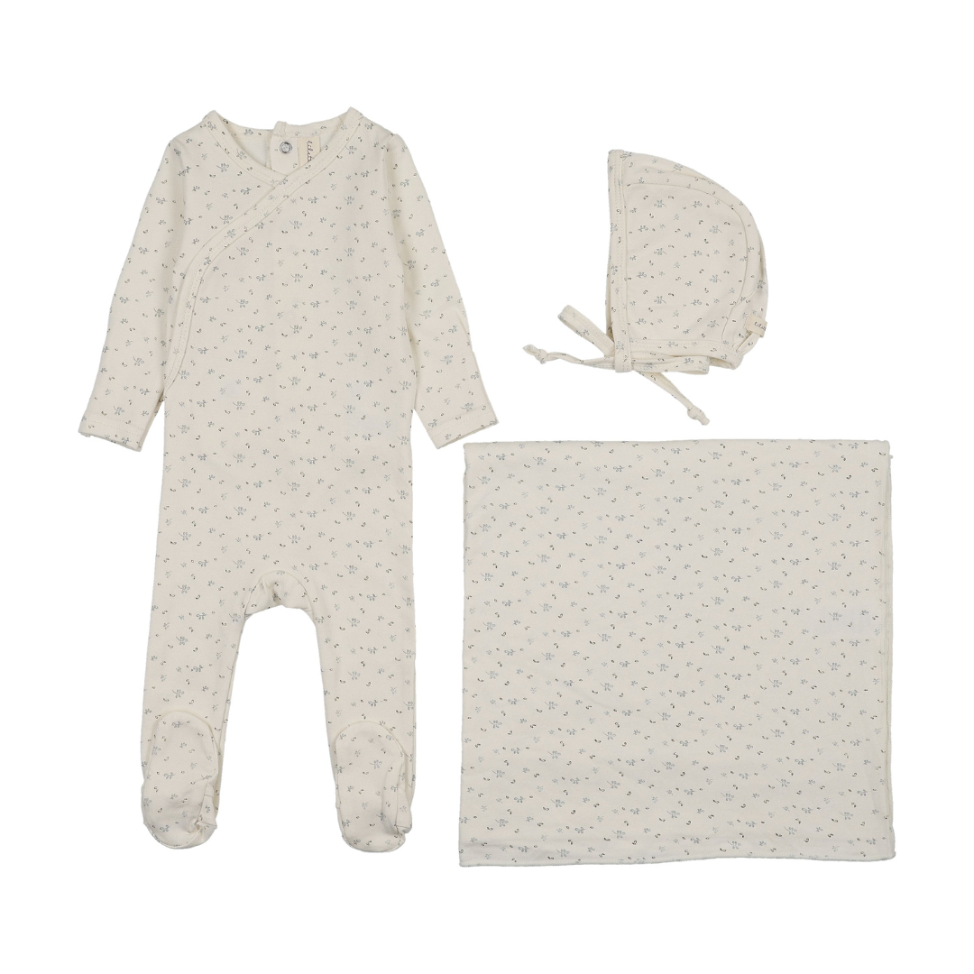 Lilette Printed Wrapover Layette Set - PWFL-SS26