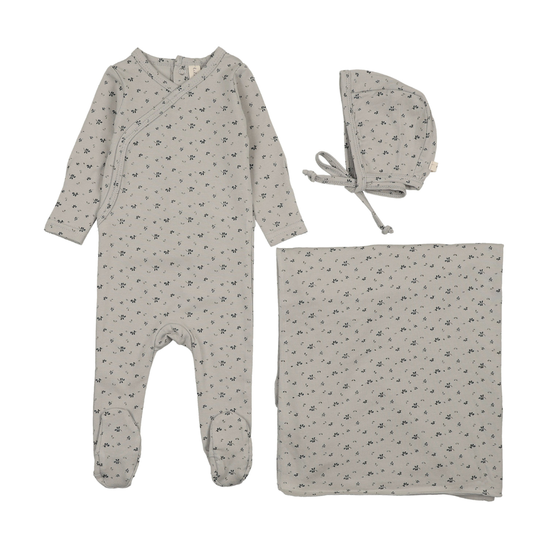 Lilette Printed Wrapover Layette Set - PWFL-SS26