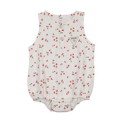 Bonjoy Fruit Party Denim Romper - BTSS26026DR