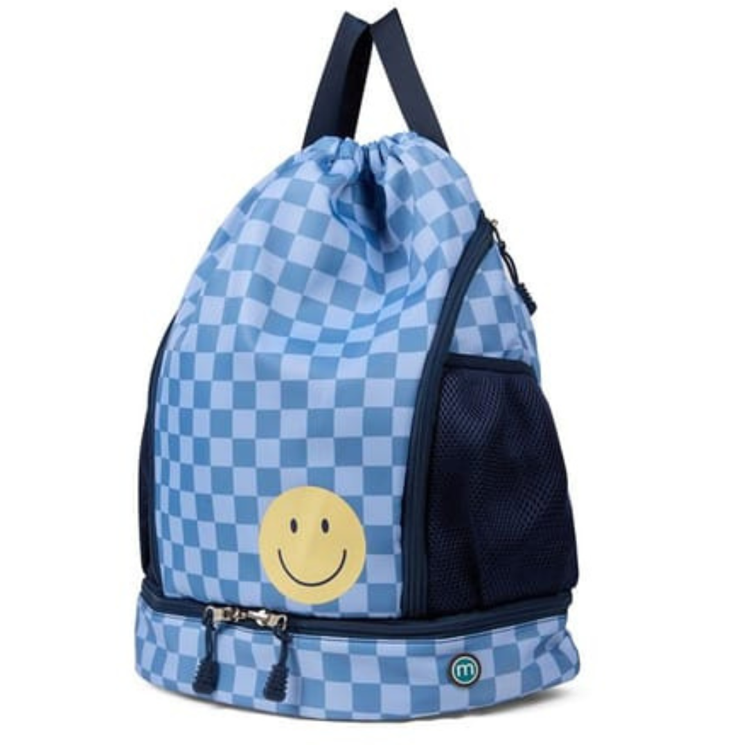 Memoi Smiley Checkered Bag - MAC-041