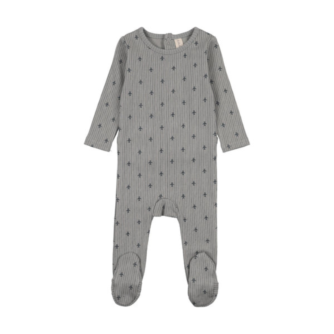 Lilette Striped Planes Footie - STPF-SS26