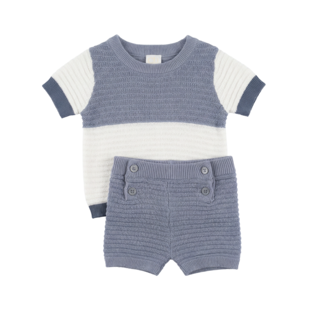 Clô Multi Textured Knit 2 Pcs Set - SB6CP7418B