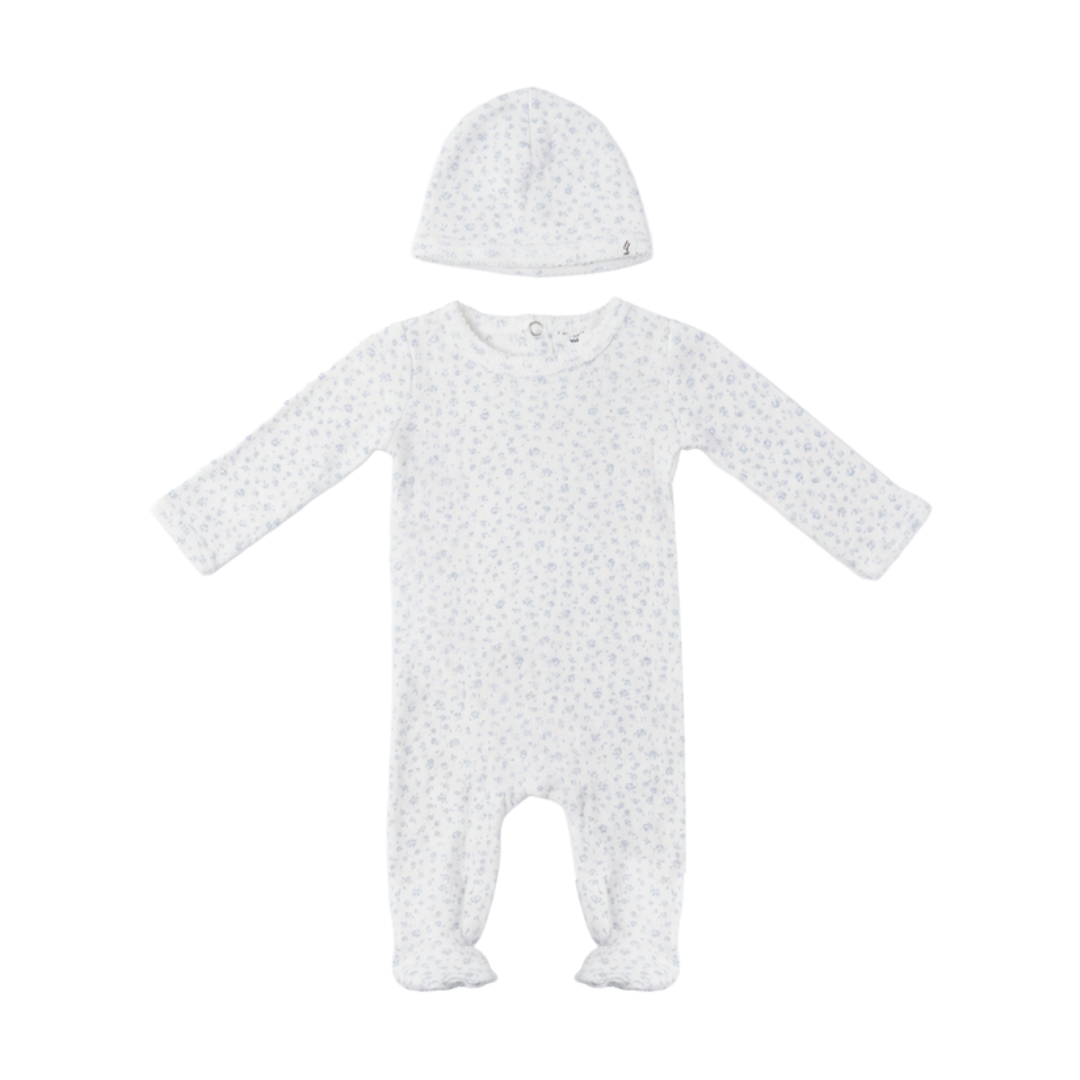 Little Fragile Flower Pointelle Romper Set - SB6CP7396