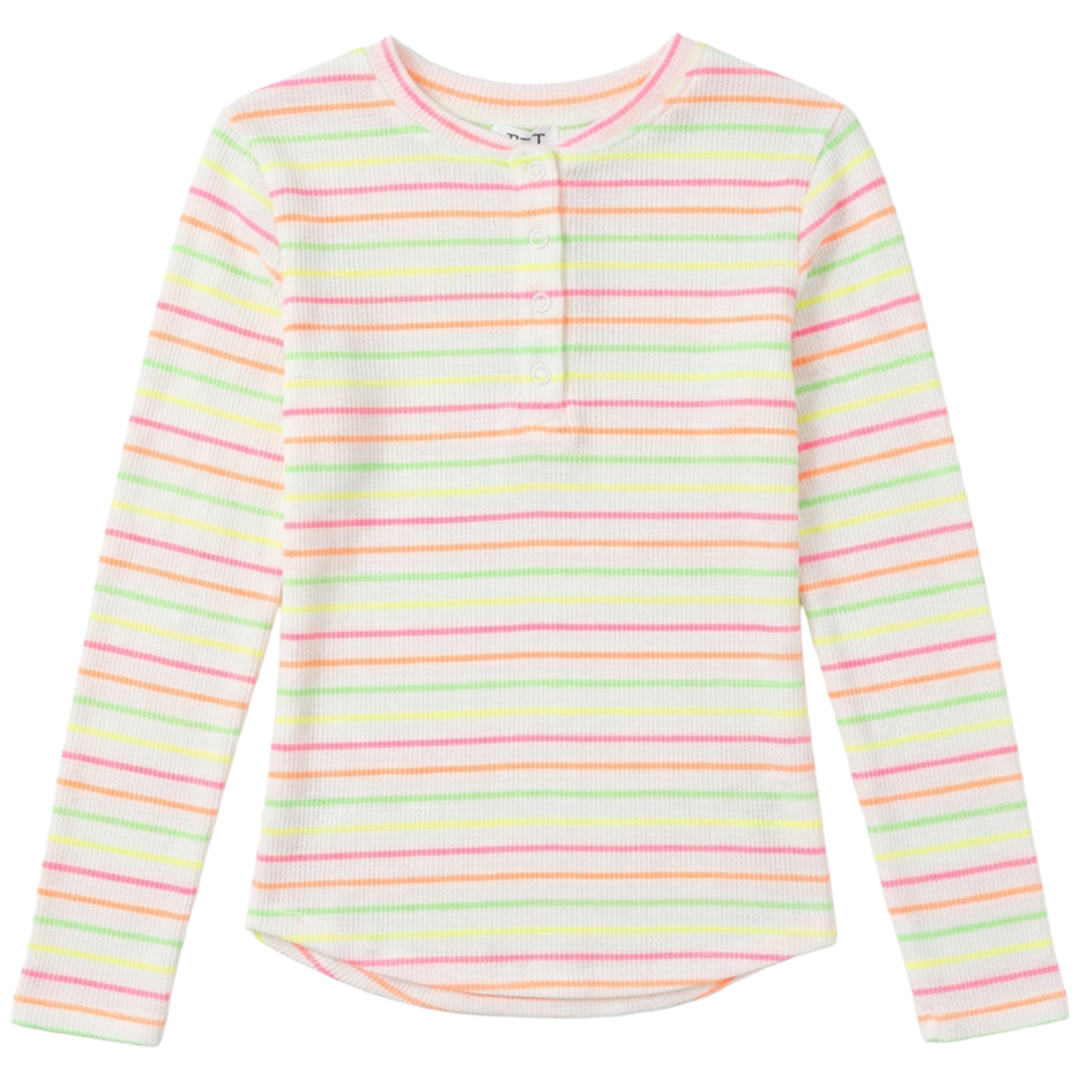 FYI Multi Big Stripe Waffle Top - SB6CP7341A