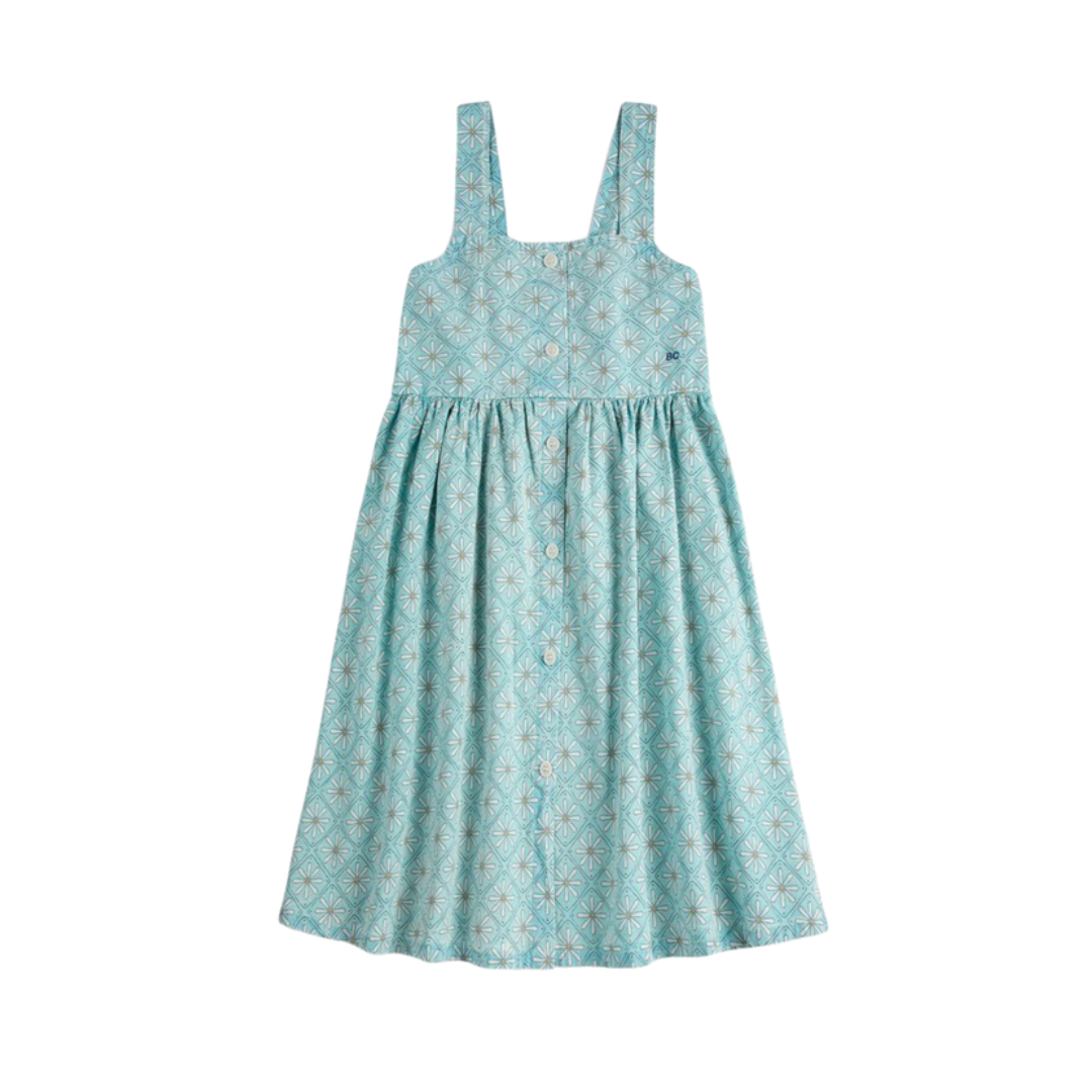 Bobo Choses Daisy Mosaic All Over Woven Sleeveless Dress - B126AC106