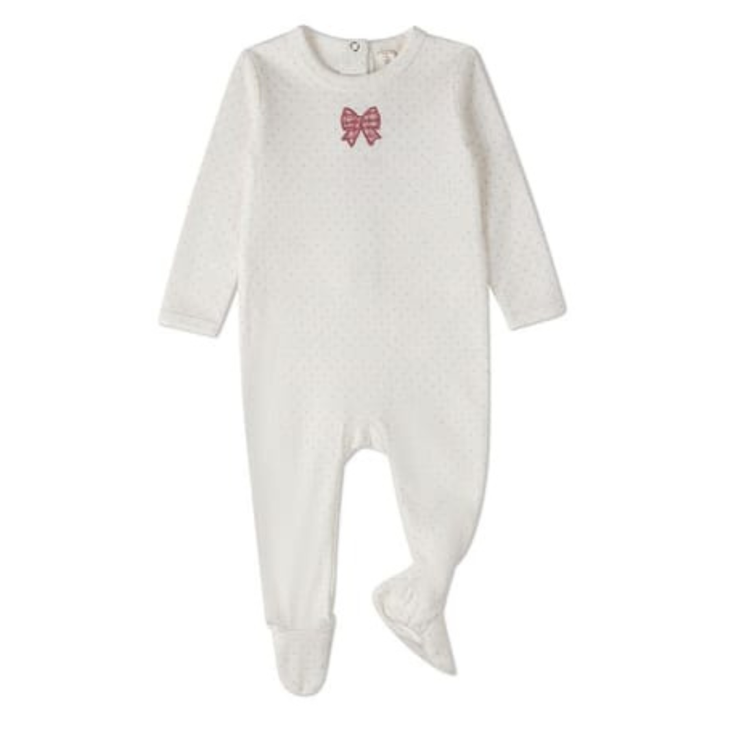 MiniMoi Put A Bow On It Footie - IAA10050