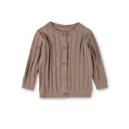 MiniMoi 3D Striped Knit Cardigan - INT10041