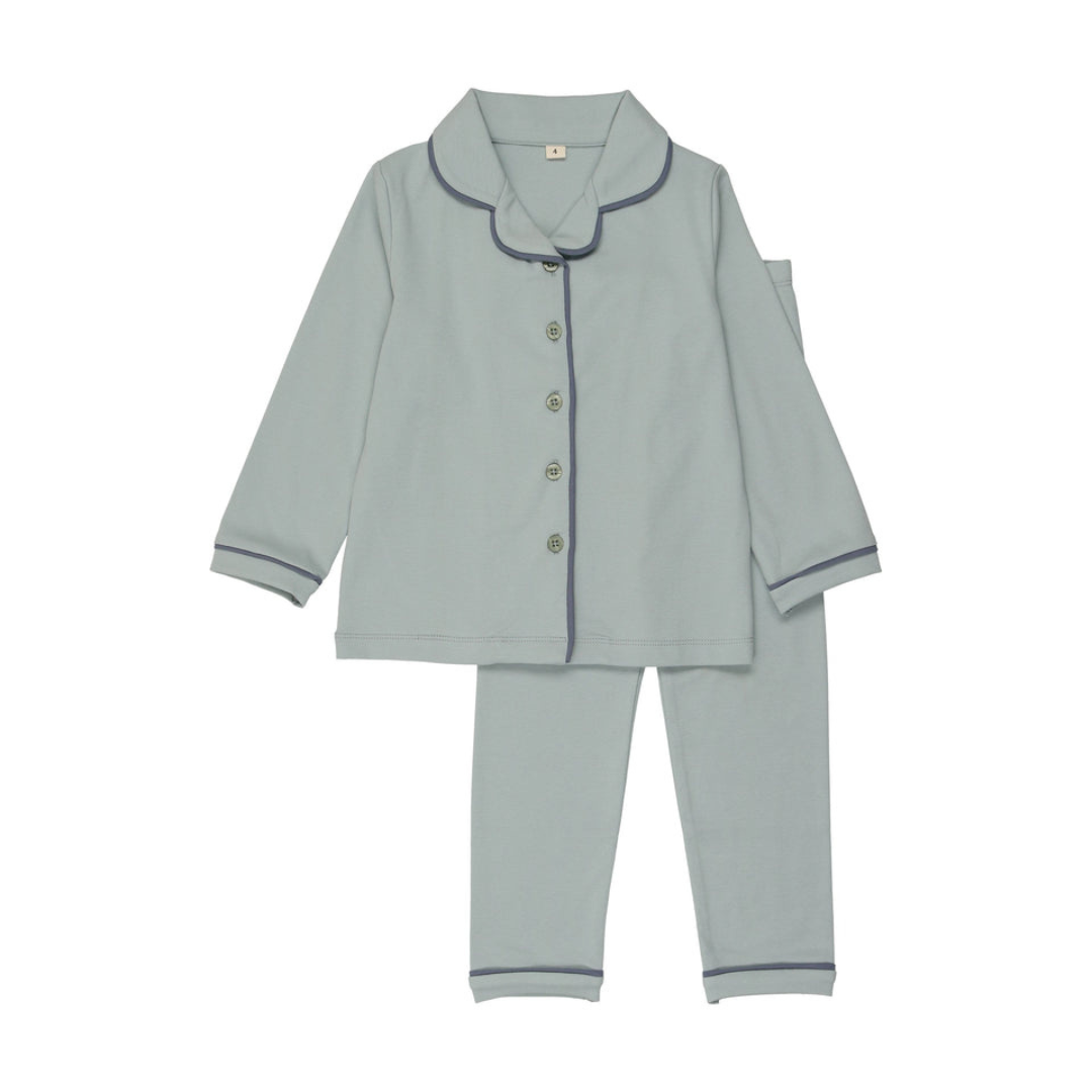 Bonjoy Grandpa Piping Long Sleeve Grandpa PJ`s - BPSS26001GP