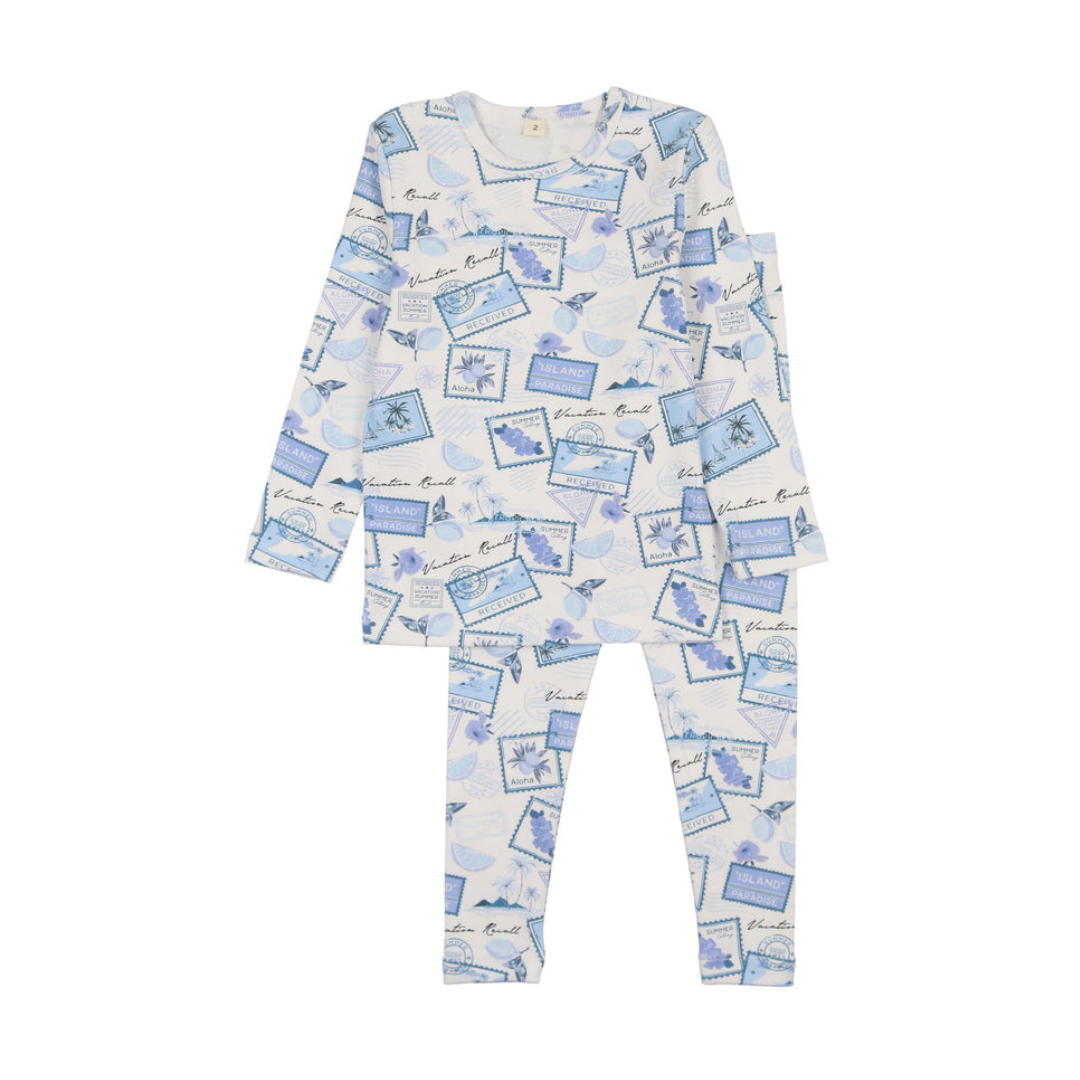 Bonjoy Tropical Travels Long Sleeve Pajamas - BPSS26009LP