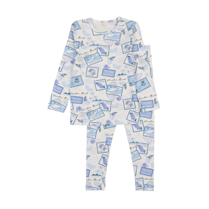 Bonjoy Tropical Travels Long Sleeve Pajamas - BPSS26009LP