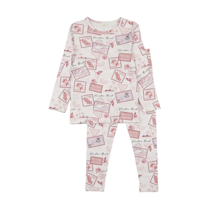 Bonjoy Tropical Travels Long Sleeve Pajamas - BPSS26009LP
