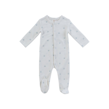 Kipp Baby Little Crown Pattern Terry Footie - TD3307