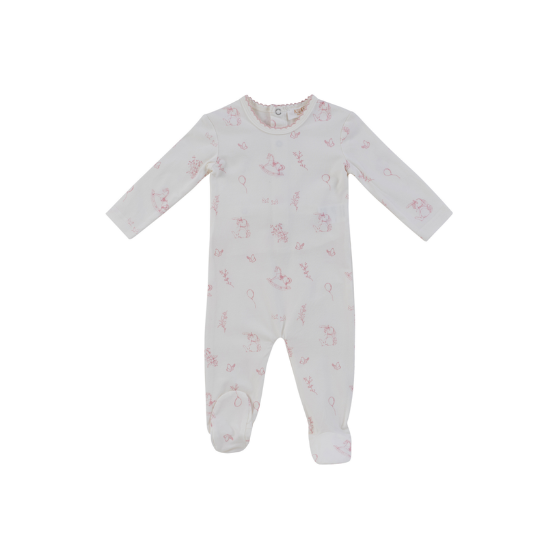 Kipp Baby Toile Footie - TD3330