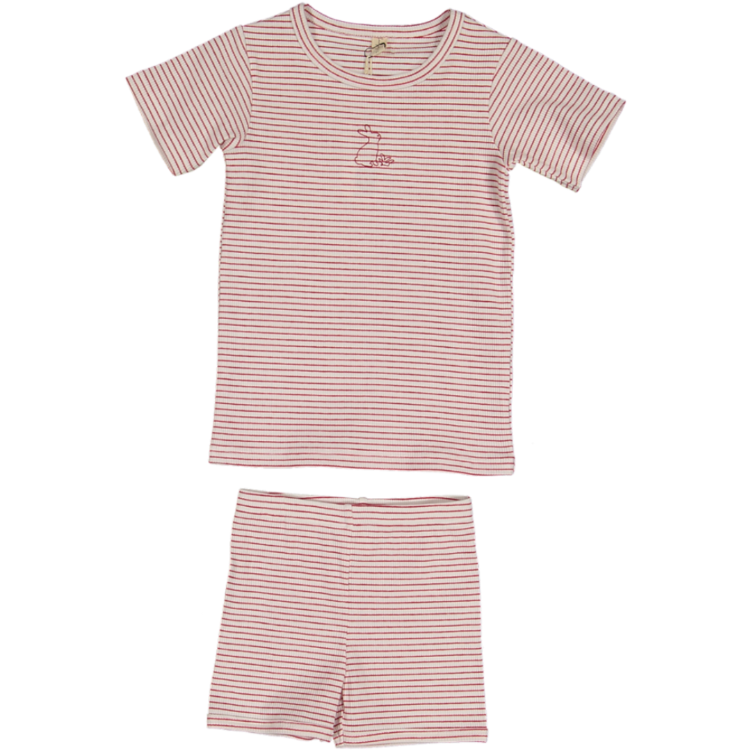 Bonjoy Bunny Short Sleeve Top & Shorts - BLSS26077SS