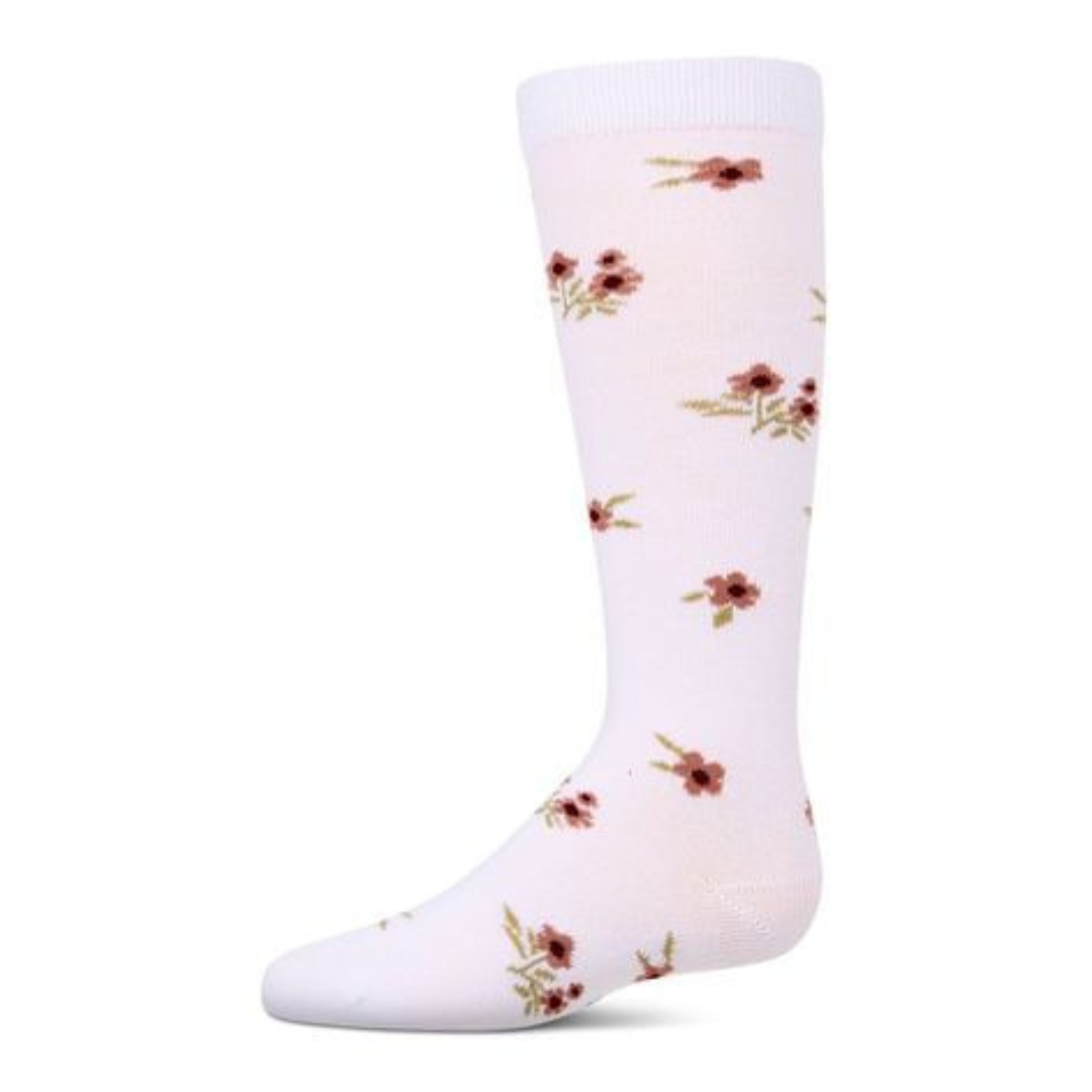 Memoi Blissful Bloom Knee High - MKF-7172