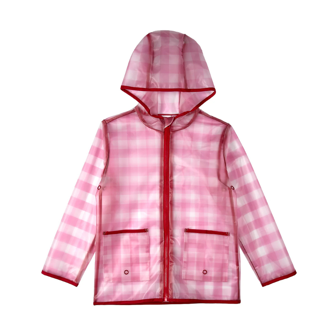 Memoi Checkmate Kids Raincoat with Pouch - MKA-1050