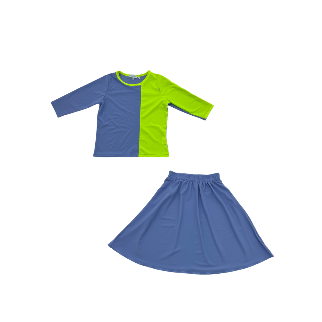 Waterwize Girls Swim Set With Two Tone Top - BVS2514