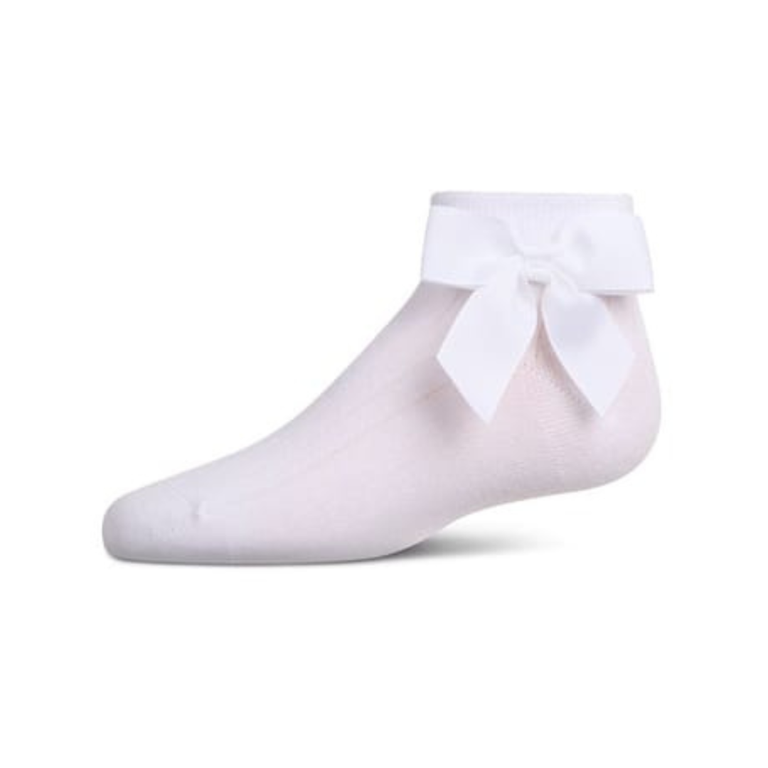 Memoi Ribbed Bow Anklet - MKF-6080