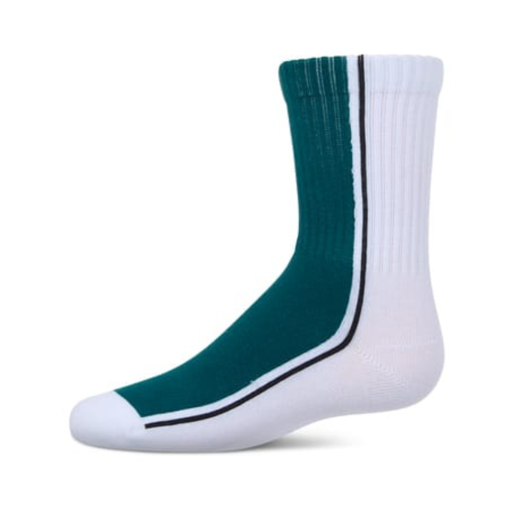 Memoi Color Block Stripe Crew - MKF-6071